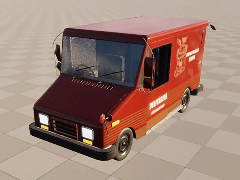 Grumman bread truck 3D Model