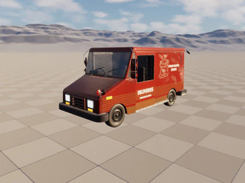 Grumman bread truck 3D Model