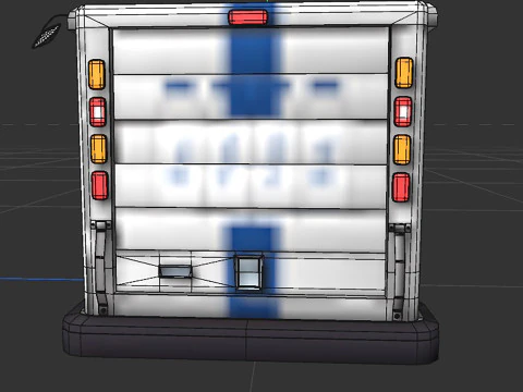 Grumman bread truck 3D Model
