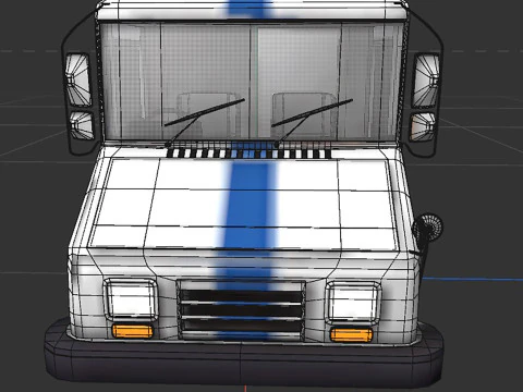 Grumman bread truck 3D Model