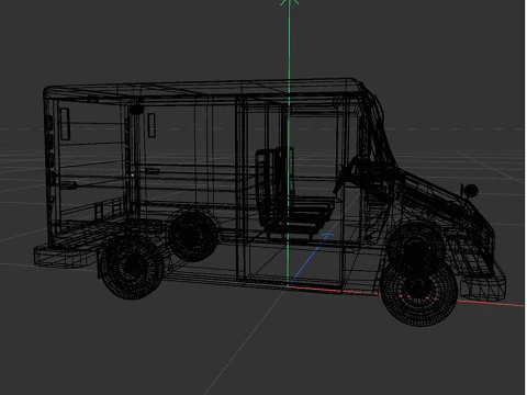 Grumman bread truck 3D Model
