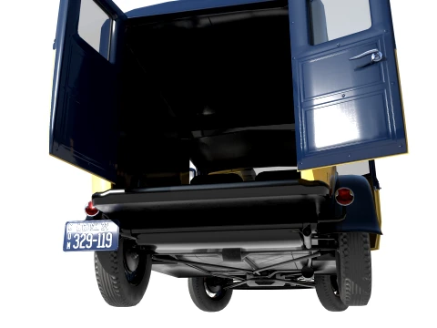 1932 retro model panel van delivery 3D Model