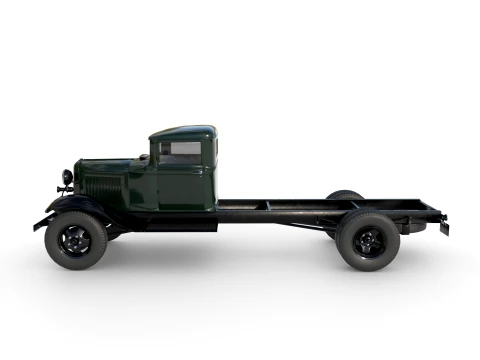 1933 truck with an extended wheelbase 3D Model