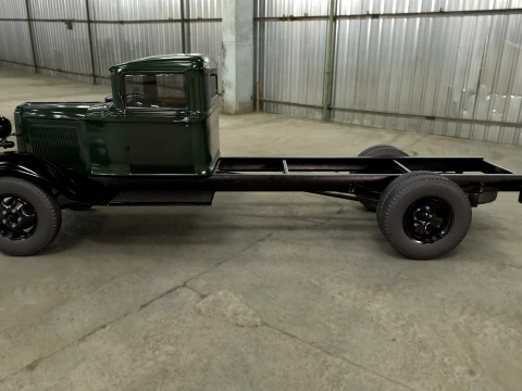 1933 truck with an extended wheelbase 3D Model