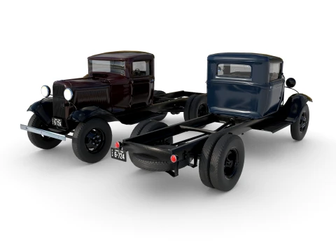 1933 a short wheelbase truck 3D Model