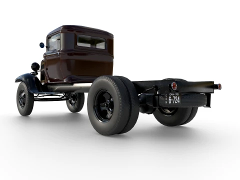 1933 a short wheelbase truck 3D Model
