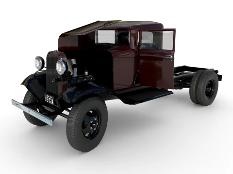 1933 a short wheelbase truck 3D Model
