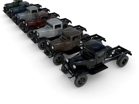 1933 a short wheelbase truck 3D Model