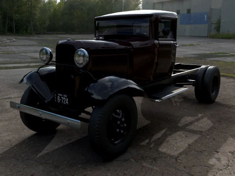 1933 a short wheelbase truck 3D Model