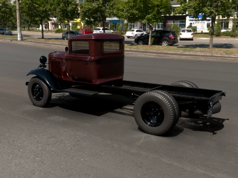 1933 a short wheelbase truck 3D Model