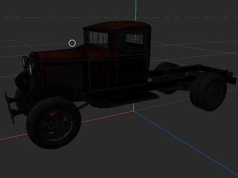 1933 a short wheelbase truck 3D Model