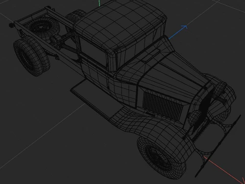 1933 a short wheelbase truck 3D Model