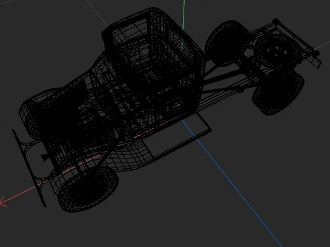 1933 a short wheelbase truck 3D Model