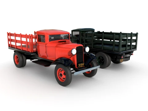1933 a Stakebed truck Modello 3D