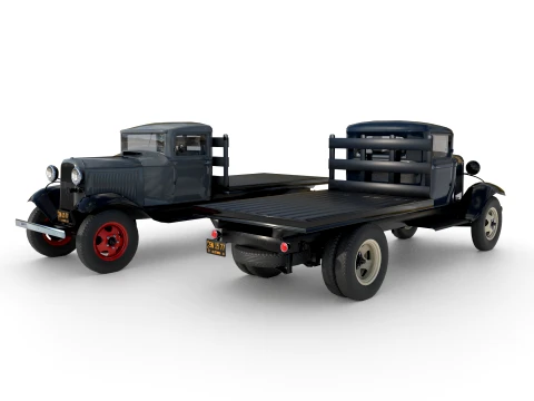 1933 a Platform truck 3D Model