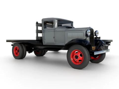 1933 a Platform truck 3D Model