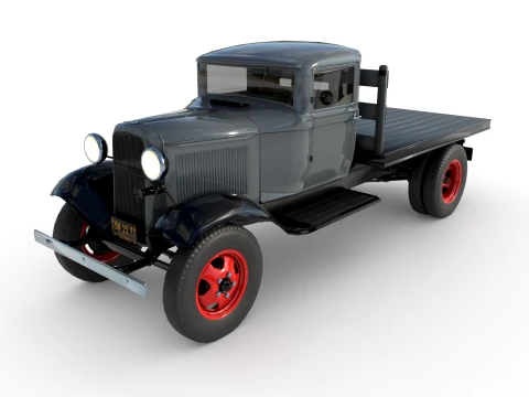 1933 a Platform truck 3D Model