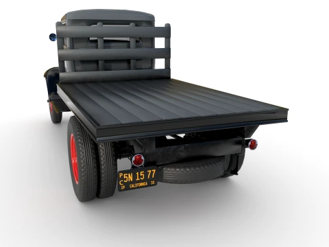 1933 a Platform truck 3D Model