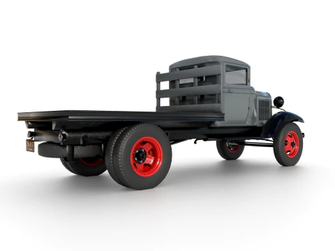 1933 a Platform truck 3D Model