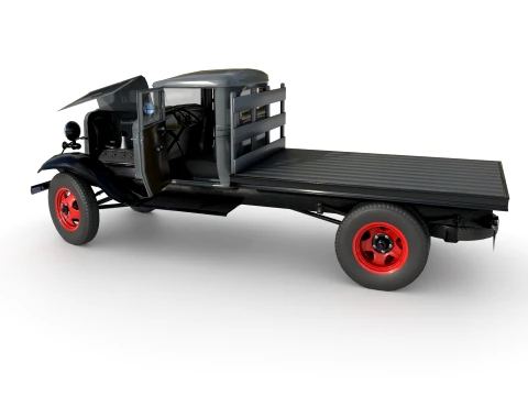1933 a Platform truck 3D Model