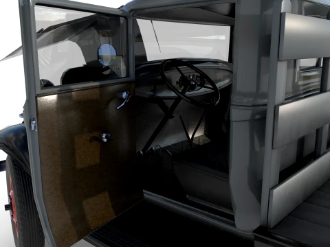 1933 a Platform truck 3D Model