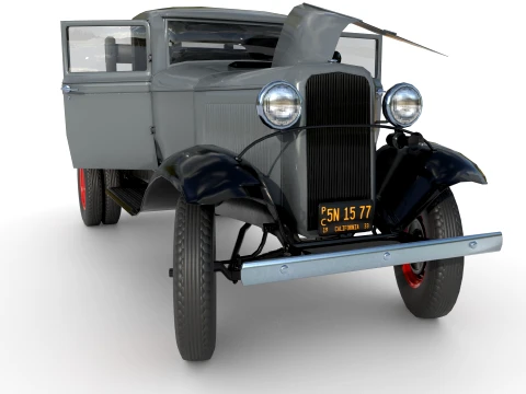 1933 a Platform truck 3D Model