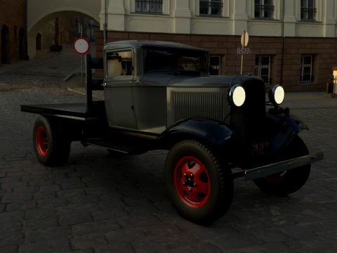 1933 a Platform truck 3D Model