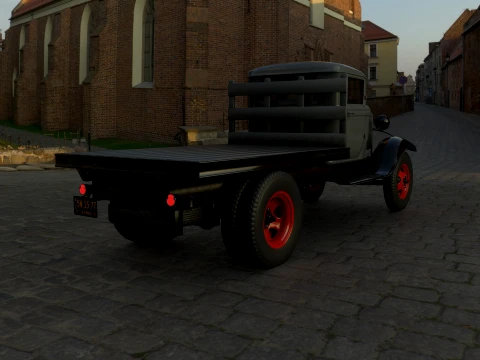1933 a Platform truck 3D Model
