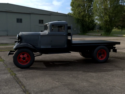 1933 a Platform truck 3D Model