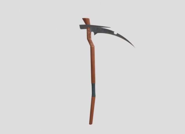 scythe 3D Model .c4d .max .obj .3ds .fbx .stl .blend 