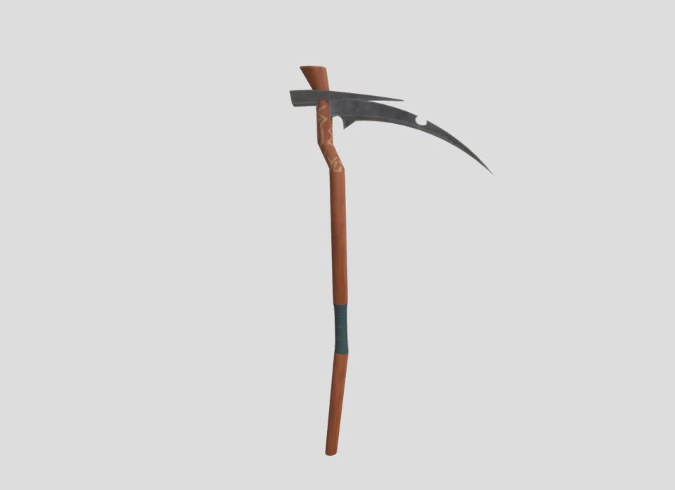 scythe 3D Model .c4d .max .obj .3ds .fbx .stl .blend