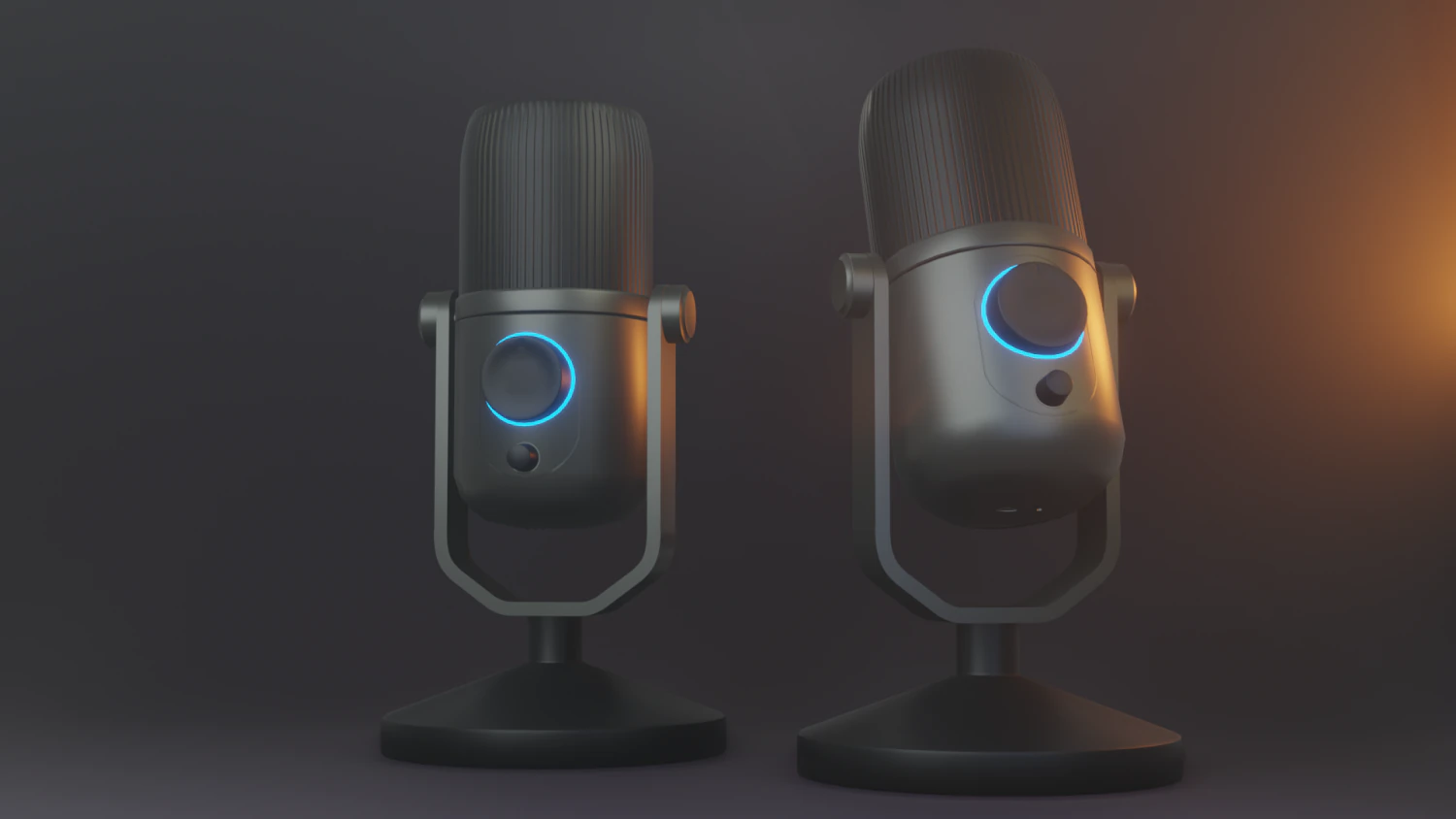 Microphone 3D Model .c4d .max .obj .3ds .fbx .stl .blend