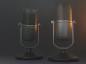 Microphone 3D Model
