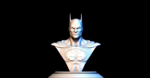 batman 3D Принт Модель .c4d .max .obj .3ds .fbx .stl .blend 
