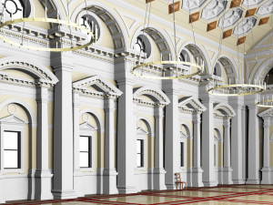 hall 3D 模型