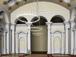 hall 3D 模型