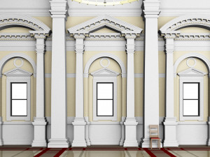 hall 3D 模型