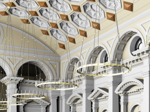 hall 3D 模型