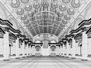 hall 3D 模型