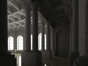 hall Modelo 3D