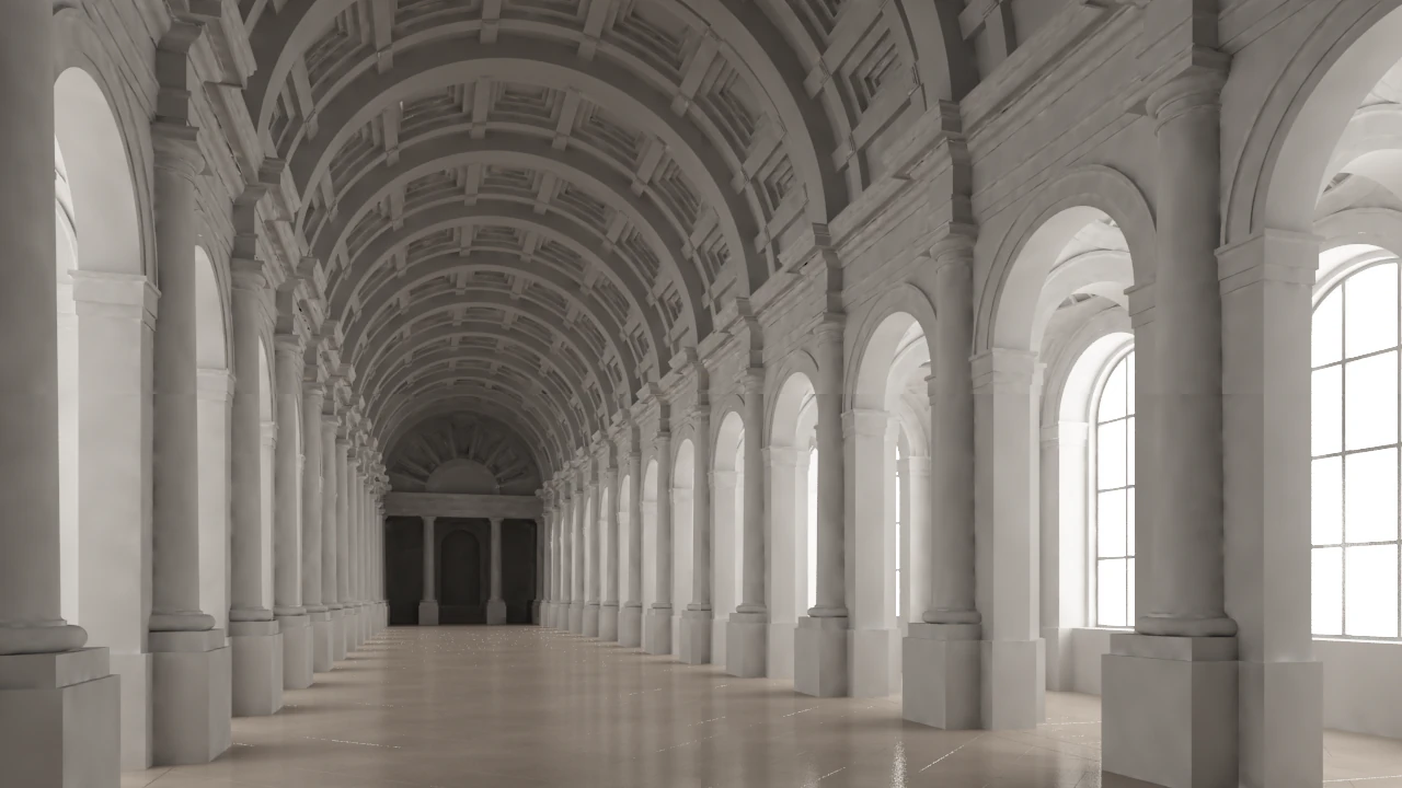 hall 3D Model .c4d .max .obj .3ds .fbx .stl .blend 