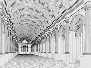 hall Modèle 3D