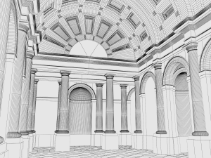 hall Modèle 3D