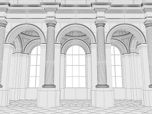 hall 3D Model