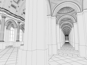 hall Modèle 3D