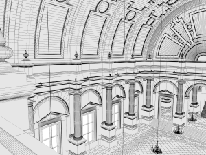 hall 3D 模型