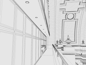 hall 3D 模型