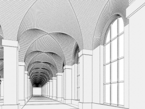 hall 3D 模型