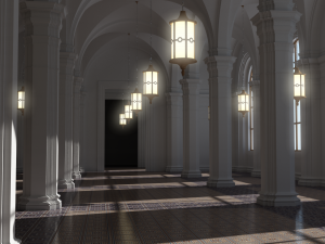 hall 3Dモデル