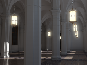 hall 3Dモデル